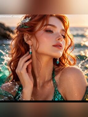 Handmade Glass Beads Dainty Dangle Earrings Green, Dusty Lavender, Frosted White